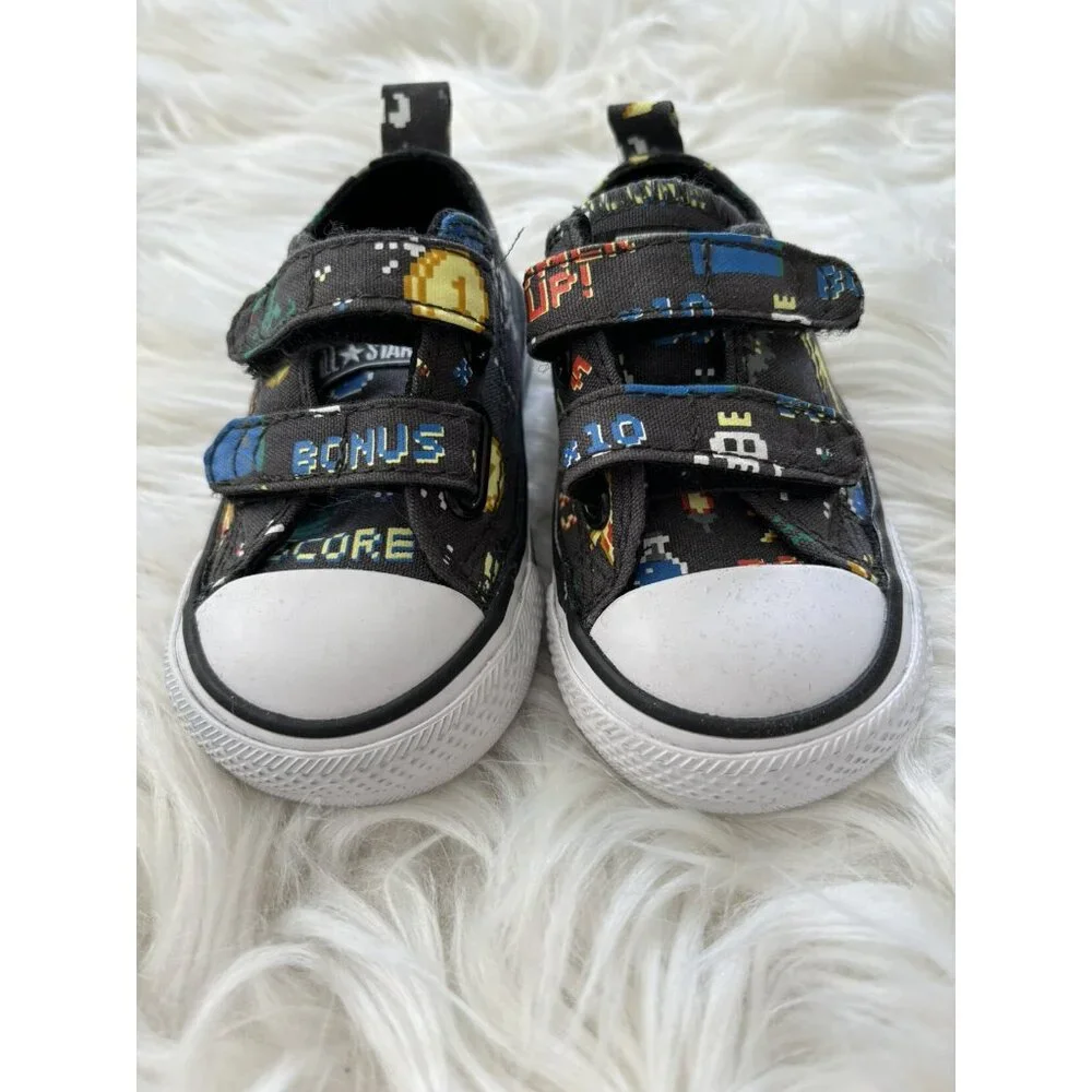 Converse Unisex-Baby Chuck Taylor All Star Low Top Sneaker Gamer Print 3
